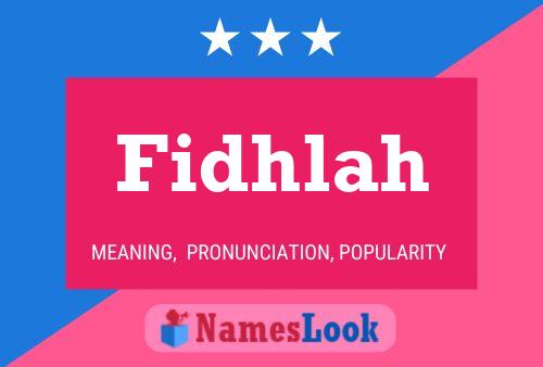 Fidhlah Name Poster