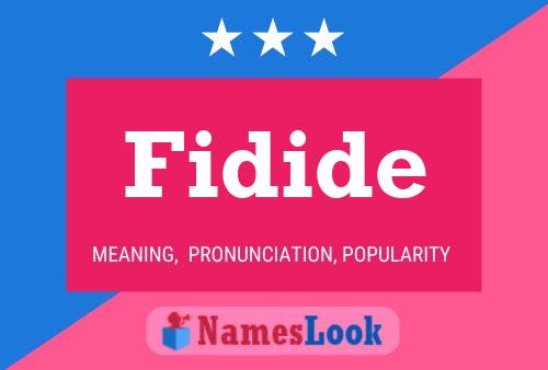 Fidide Name Poster