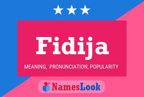 Fidija Name Poster