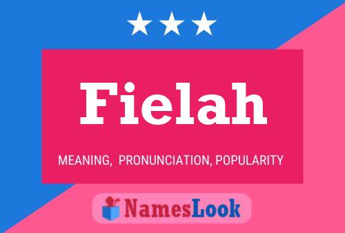 Fielah Name Poster