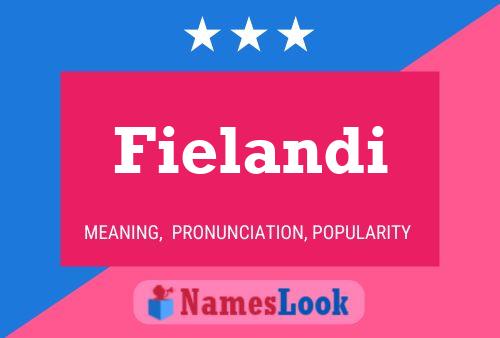 Fielandi Name Poster