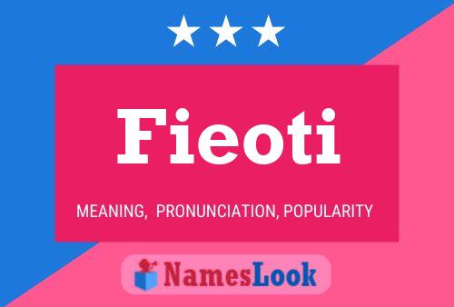 Fieoti Name Poster