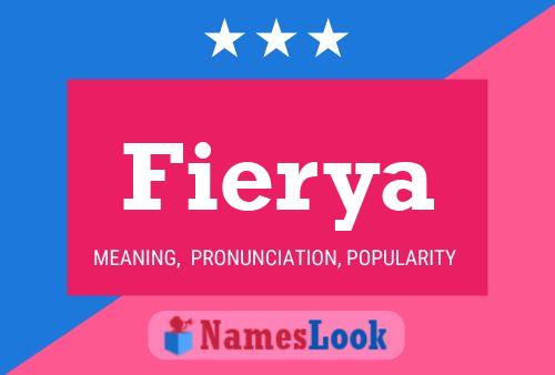 Fierya Name Poster