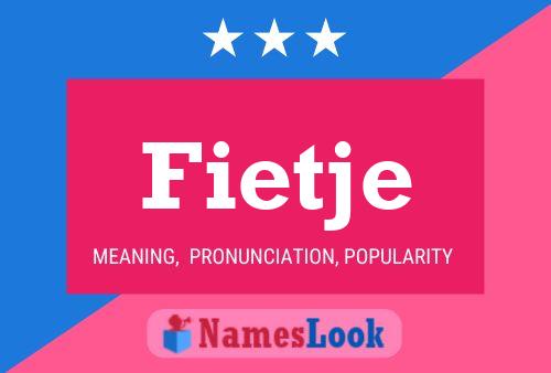 Fietje Name Poster