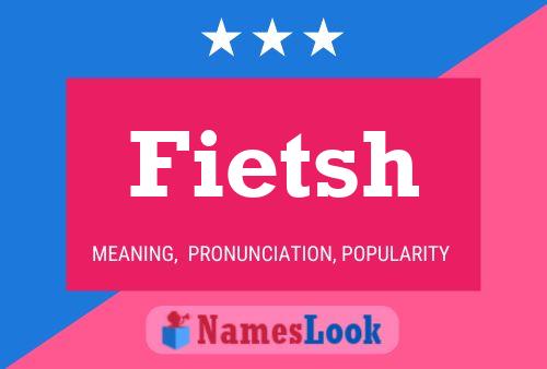 Fietsh Name Poster