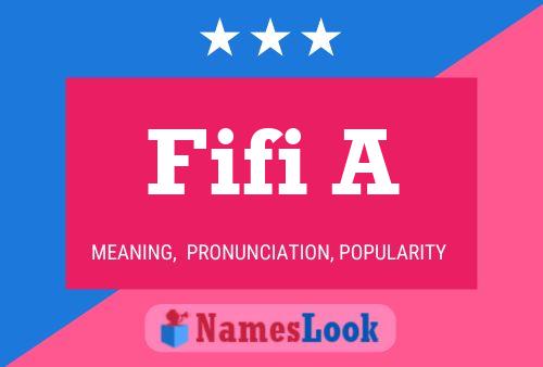 Fifi A Name Poster