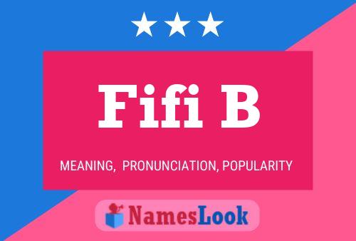 Fifi B Name Poster