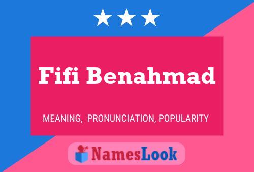 Fifi Benahmad Name Poster