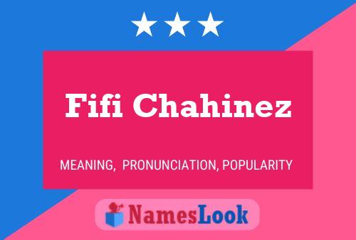 Fifi Chahinez Name Poster