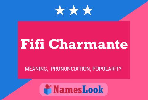 Fifi Charmante Name Poster