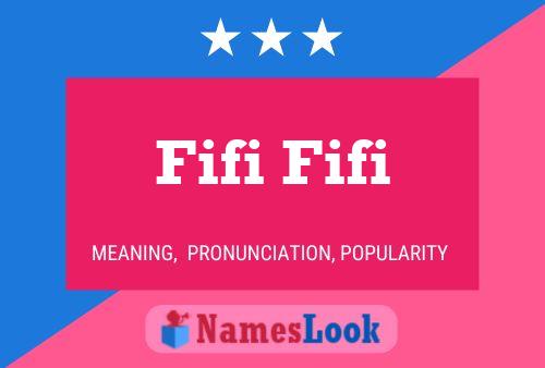 Fifi Fifi Name Poster