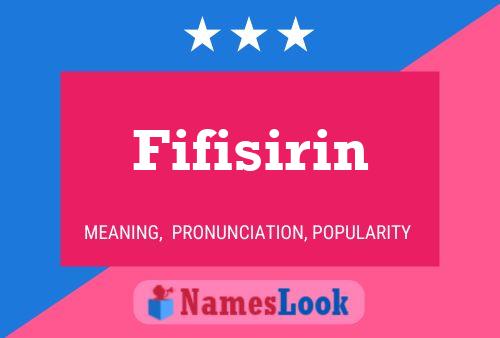 Fifisirin Name Poster