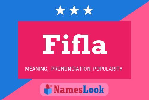 Fifla Name Poster