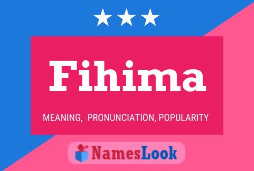 Fihima Name Poster