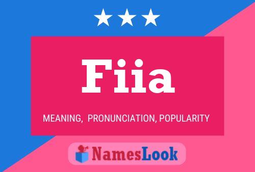 Fiia Name Poster