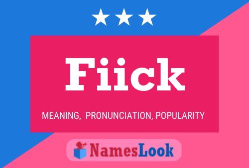 Fiick Name Poster