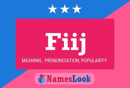 Fiij Name Poster