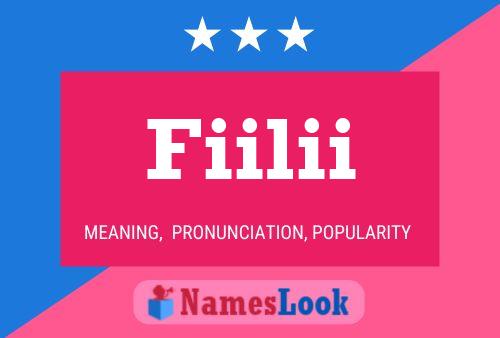 Fiilii Name Poster