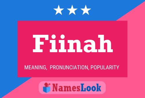 Fiinah Name Poster