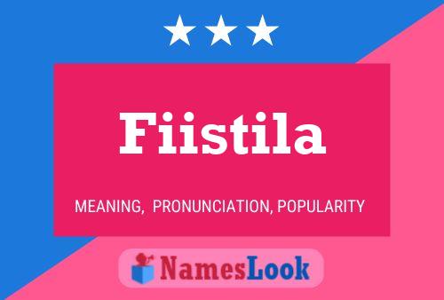 Fiistila Name Poster