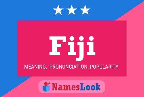 Fiji Name Poster