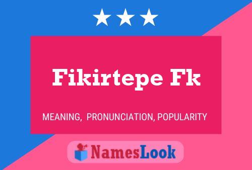 Fikirtepe Fk Name Poster