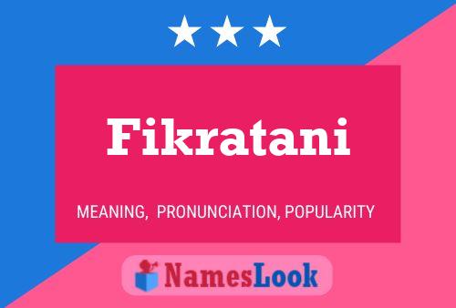 Fikratani Name Poster