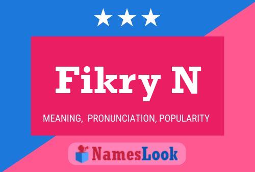 Fikry N Name Poster