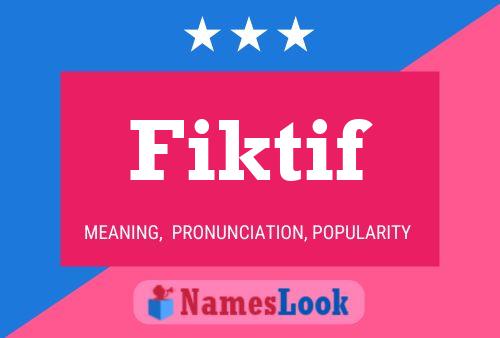 Fiktif Name Poster