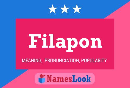 Filapon Name Poster