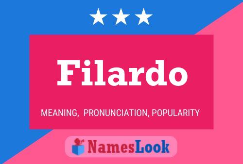 Filardo Name Poster