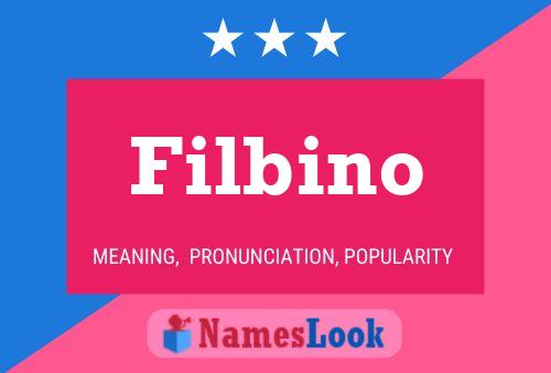 Filbino Name Poster