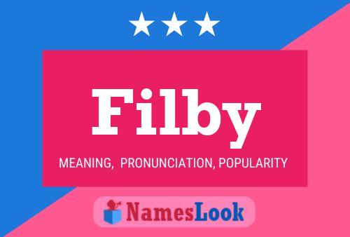 Filby Name Poster