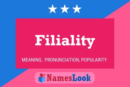 Filiality Name Poster