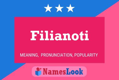 Filianoti Name Poster