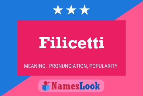 Filicetti Name Poster