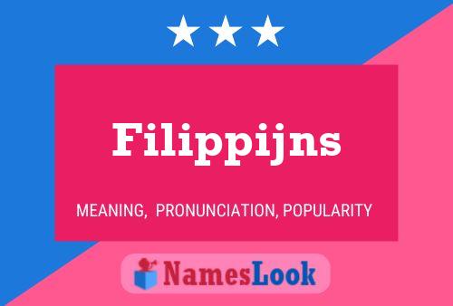 Filippijns Name Poster