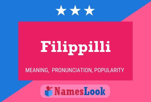 Filippilli Name Poster