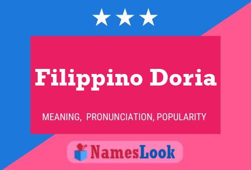 Filippino Doria Name Poster