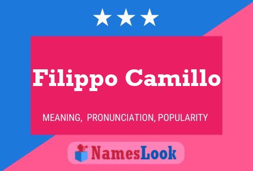 Filippo Camillo Name Poster