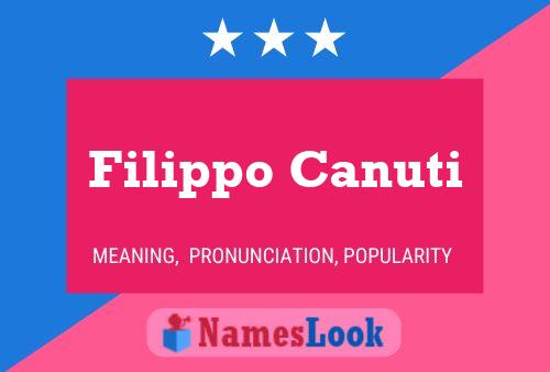 Filippo Canuti Name Poster