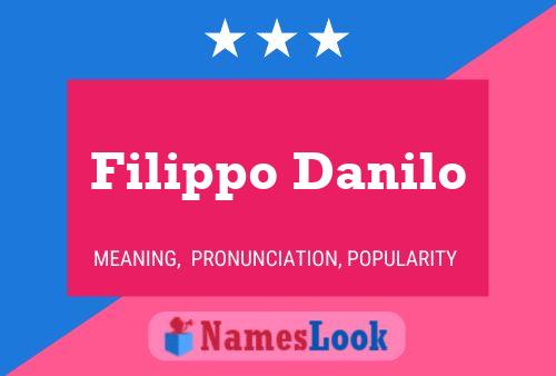 Filippo Danilo Name Poster