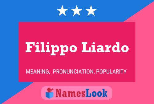 Filippo Liardo Name Poster