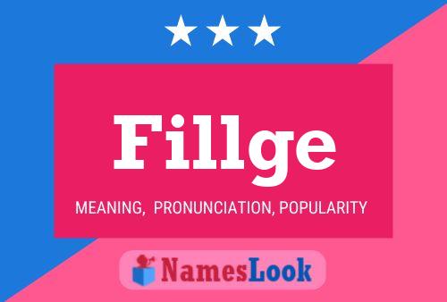 Fillge Name Poster