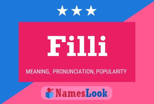 Filli Name Poster