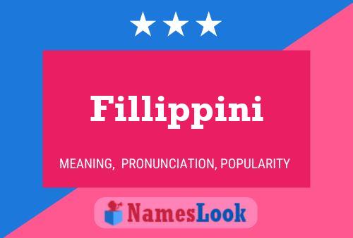 Fillippini Name Poster