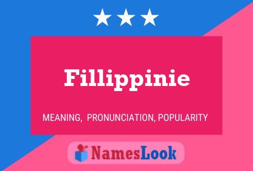 Fillippinie Name Poster