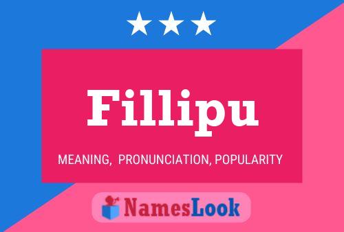 Fillipu Name Poster