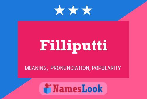 Filliputti Name Poster