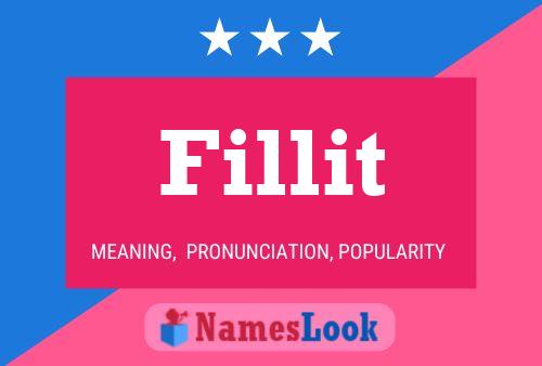 Fillit Name Poster